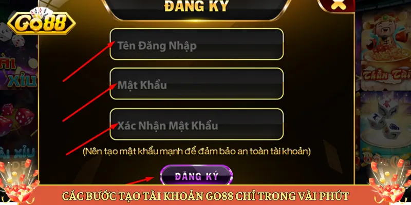 Các Bước Tạo Tài Khoản Go88 Chỉ Trong Vài Phút