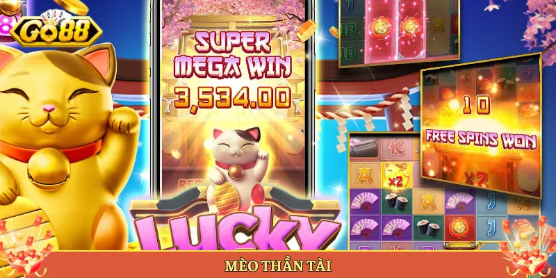 Mèo Thần Tài Slot Lộc Lá May Mắn Nổ Hũ Tại Go88.